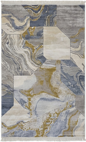 Pale Cartography Artisan Rug