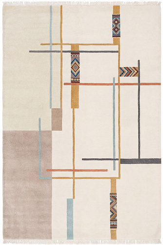 Linear Atlas Warm Handmade Rug