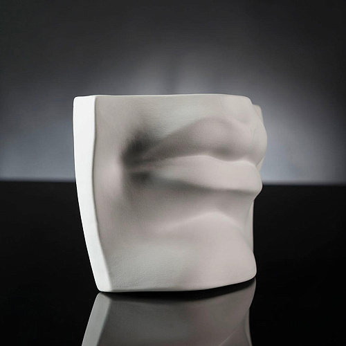 David's Mouth White Handcrafted Sculpture