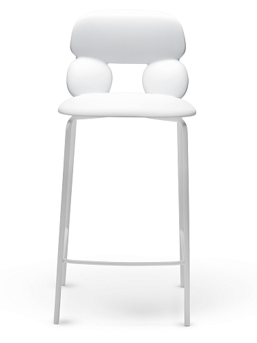 Nube White Bar Stool