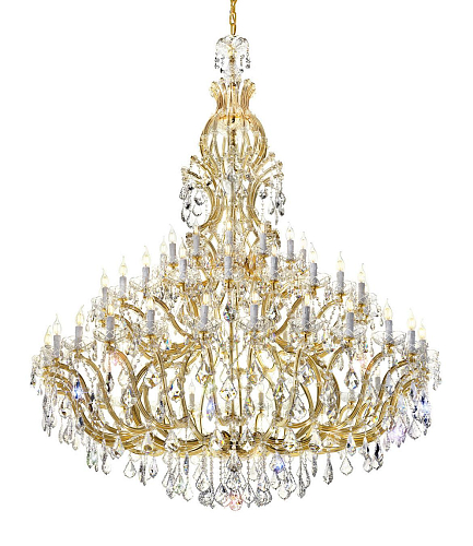 Mariateresa Crystal Chandelier in Gold