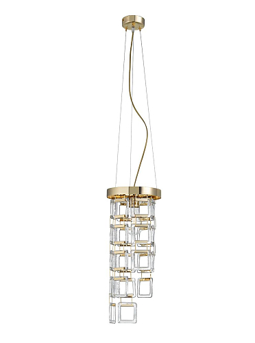 Bracelet Soft Gold Chandelier with Venetian Glass