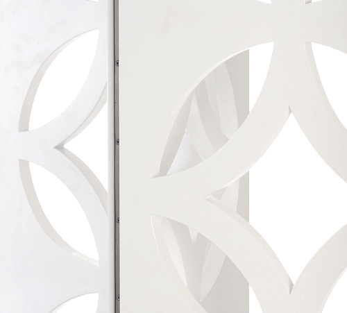 Pearl White Folding Screen