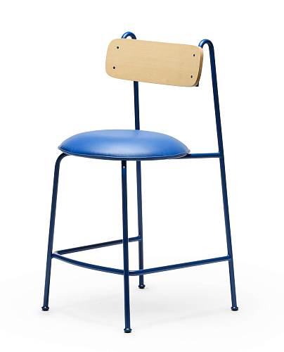 Lena Blue Ash Bar Chair