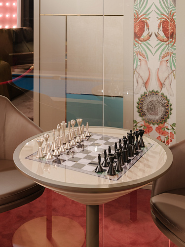 Heritage Chess & Backgammon Table