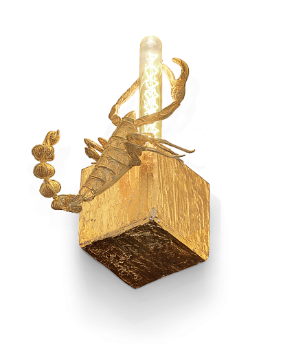 Geode Scorpion Small Wall Lamp