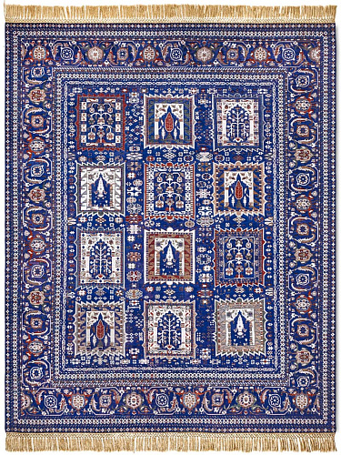 سجادة «موغال» زرقاء