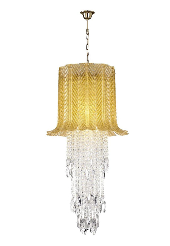 Venetian Glass Leaf Chandelier
