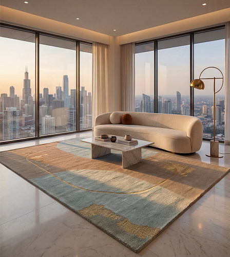Soft Currents Designer Rug