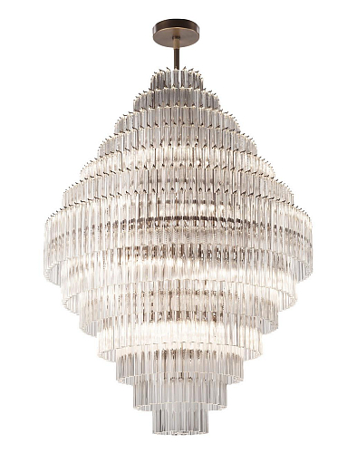 Brunito Brass Venetian Triedro Chandelier