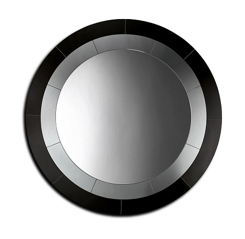 Smoke Glass Round Mirror