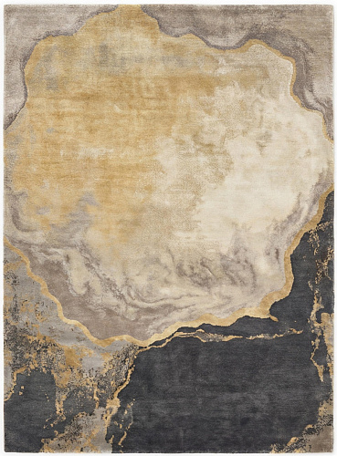 Gilded Abyss Hand-Crafted Rug