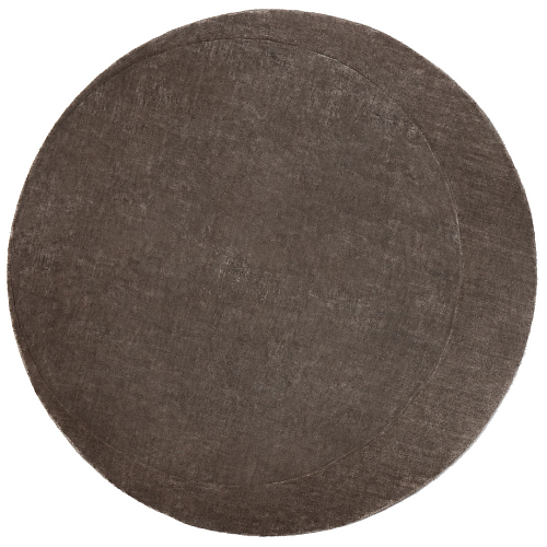 Moon Round Brown Rug