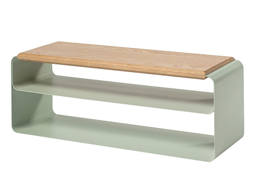 Contemporary Wood & Metal Bench