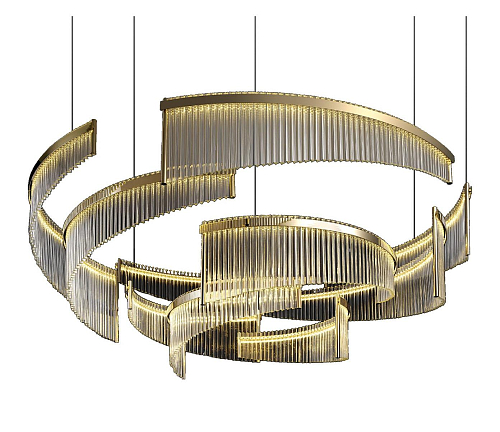Venetian Glass Prism Chandelier