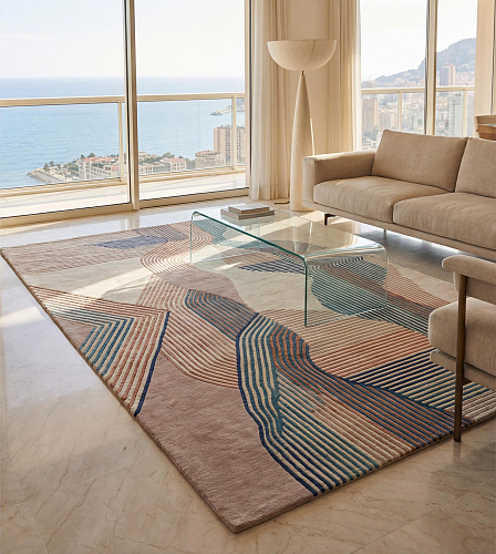 Vertical Currents Designer Rug