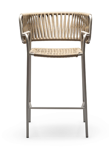 Klot Sand & Beige Bar Stool