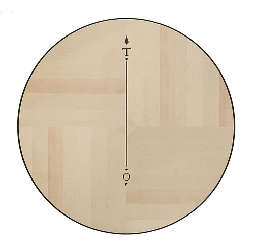 Nord Sud Round Handcrafted Table
