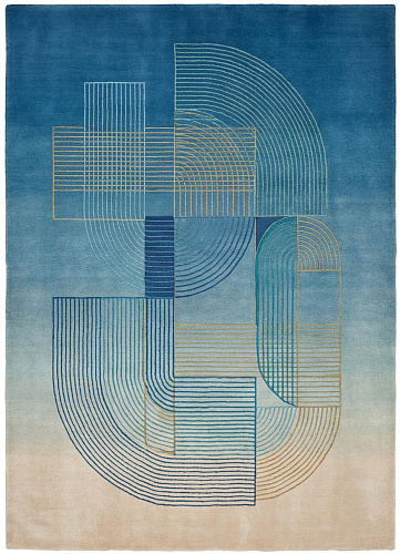 Blue Monolith Luxury Designer Rug