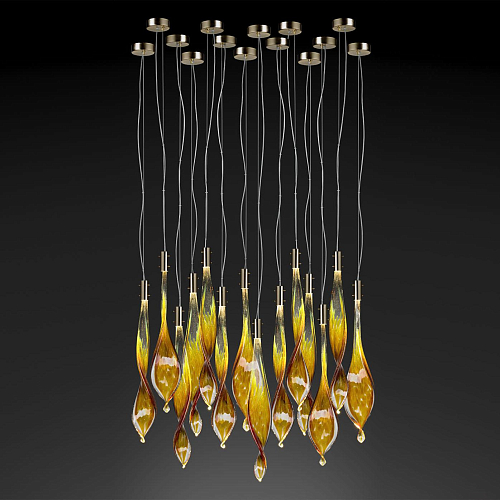 Venetian Leaves 15-Light Pendant