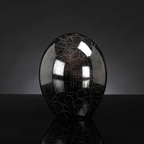 Crystal Egg Dark Brown Handcrafted