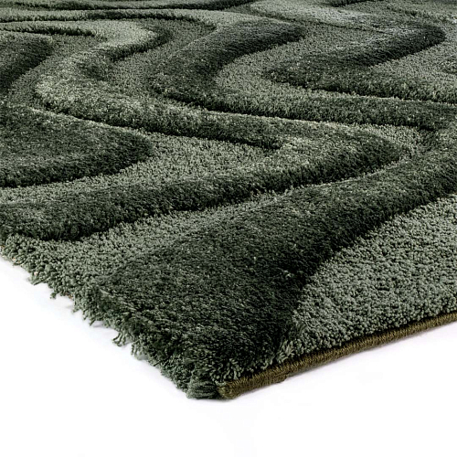 Venere Green Modern Rug