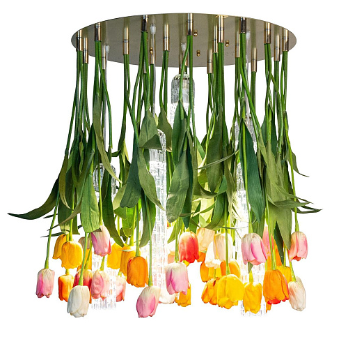 Tulip Round Italian Chandelier