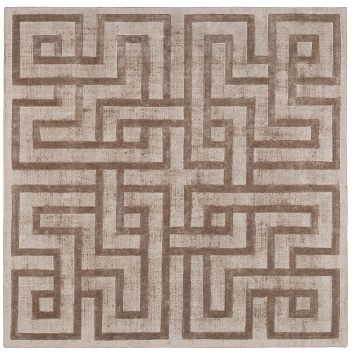 Labyrinth Mink Contemporary Rug