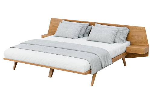 Cherry Wood Italian Bed with Nightstands