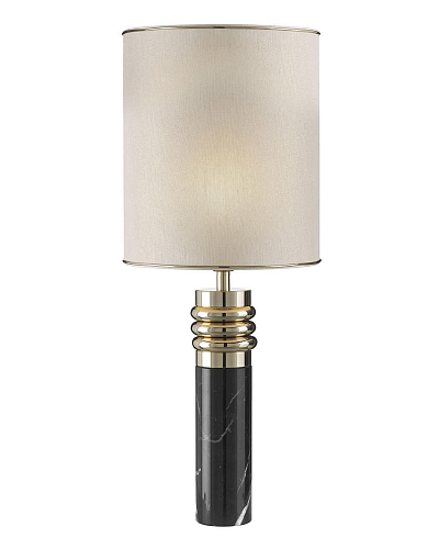 Black Marquinia Marble Table Lamp
