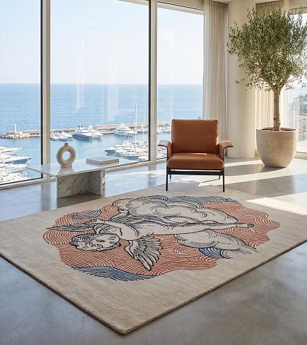 Celestial Cherub Luxury Designer Rug