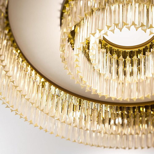 Polished Gold Round Chandelier