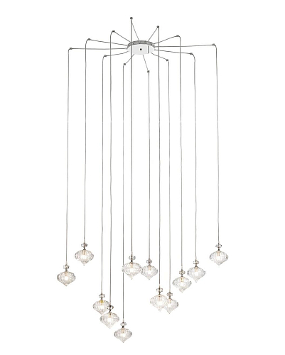 Venetian 12-Light Blown Glass Chandelier