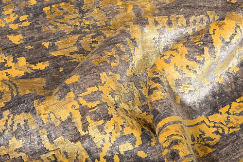 Bamboo Silk Yellow Rug