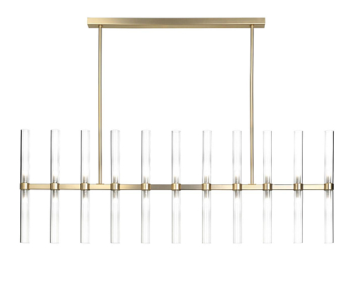 Rectangular Glass Tube Chandelier
