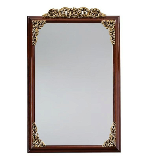 Brown & Gold Classic Wall Mirror