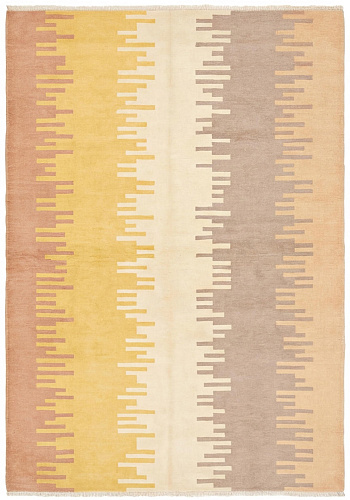 Solar Pulse Gold Artisan Rug