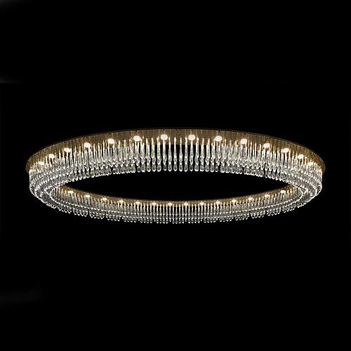 Oval Chandelier with Venetian Drop Glass