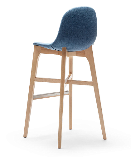 Gotham Blue Bar Stool