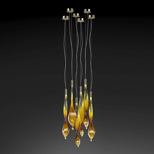 Venetian Leaves 6-Light Pendant