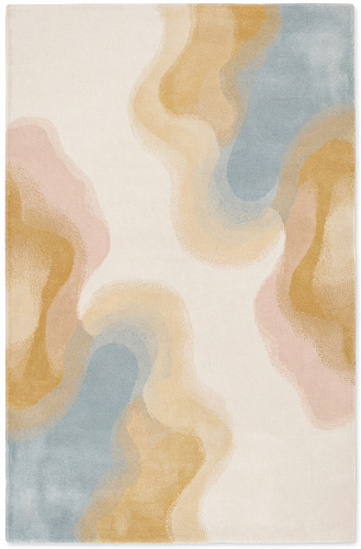 Fluid Lines Sand Handmade Rug